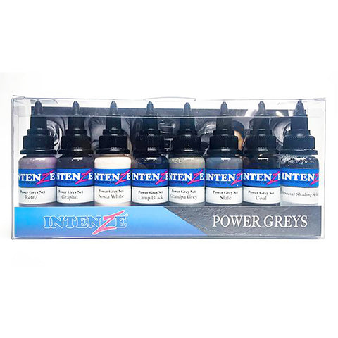 Intenze Power Grey Tattoo Ink Set