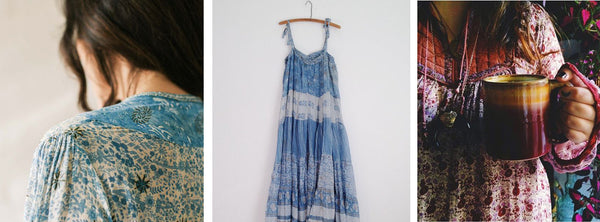 Indian gauze dress vintage