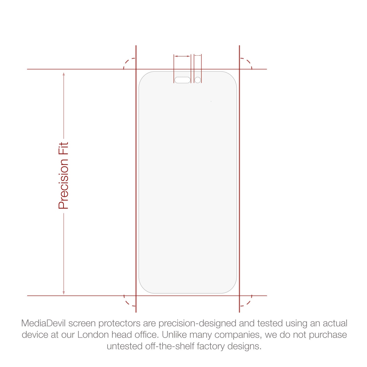 iPhone 16 Pro Tempered Glass Screen Protector (Clear)