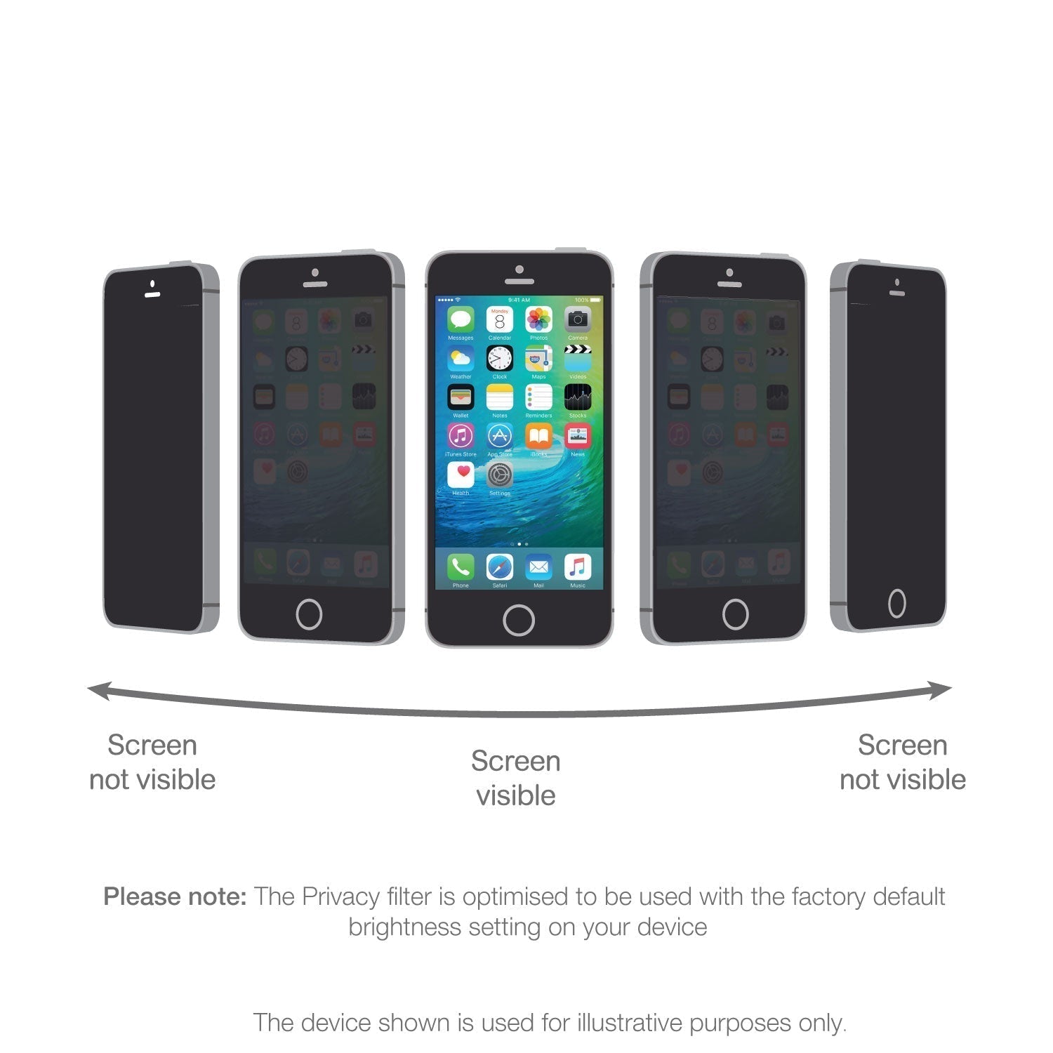 iPhone 16 Tempered Glass Privacy Screen Protector