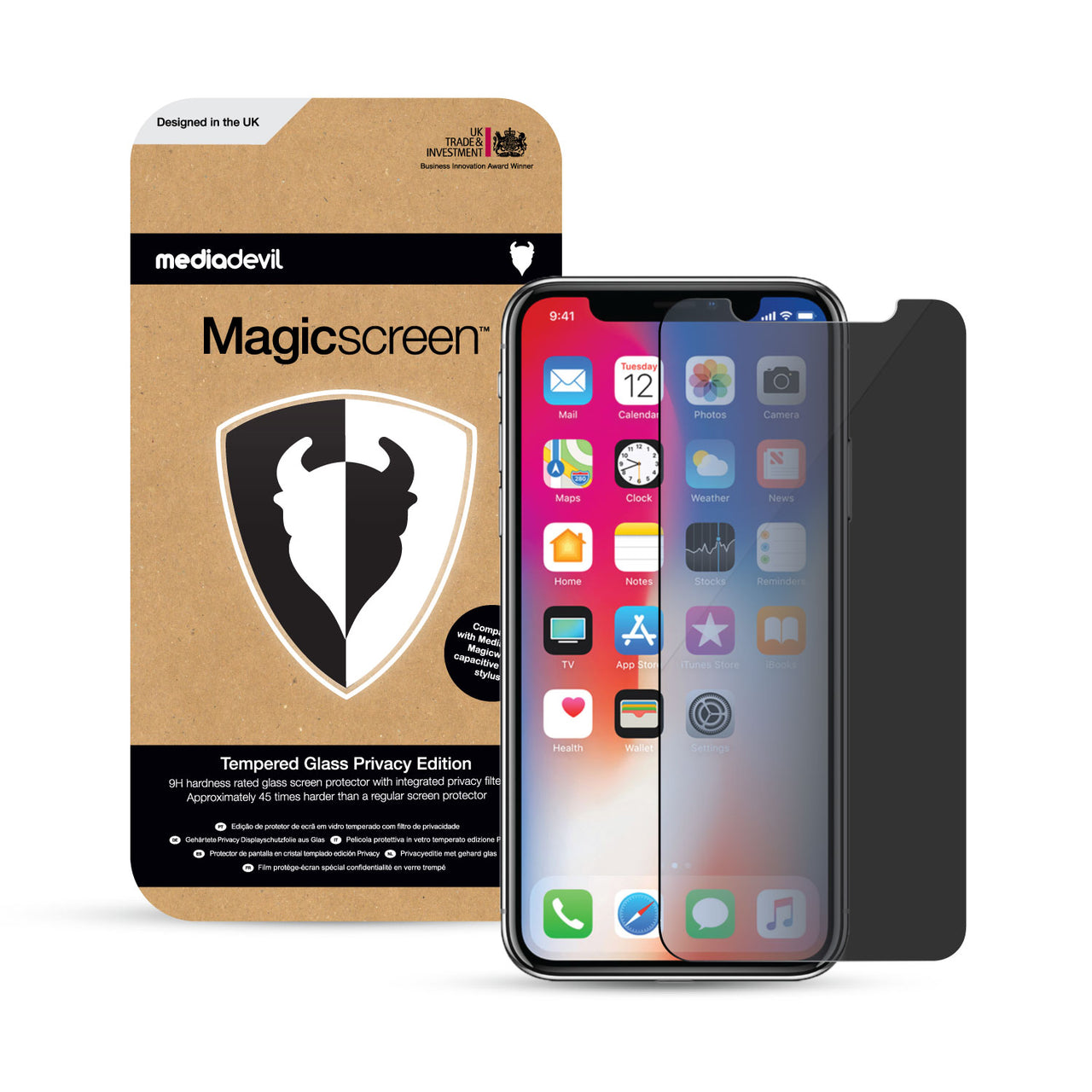 upscreen Hybrid Glass Clear Premium Protection d'écran en verre pour Apple iPhone  XR