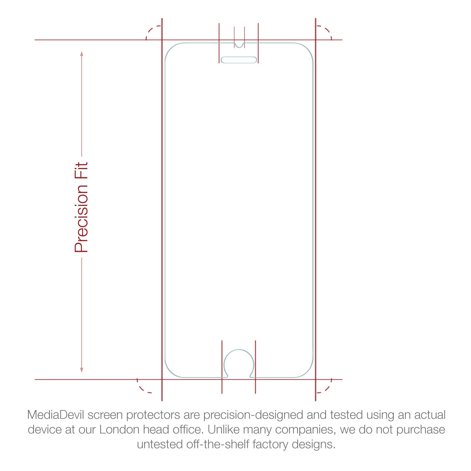iPhone 6 Plus / 6s Plus (2-Pack) Tempered Glass Screen Protector (Clear) | Magicscreen