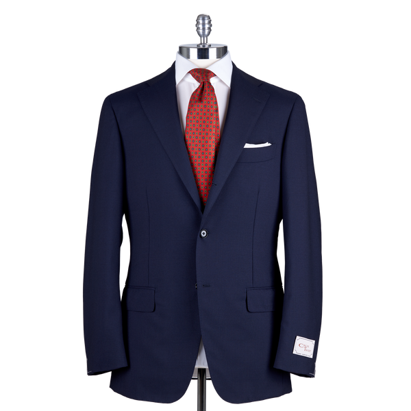 Ring Jacket Suit 288A-S172 in Navy Glencheck 4-Ply Wool – WJ & Co.