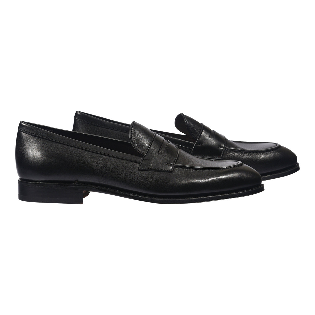 Carmina Penny Loafer in Black Rusticalf – WJ & Co.