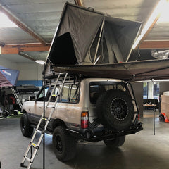 Toyota 80 Series Land Cruiser with Camp King Aluminum RTT at Rhino Adventure Gear