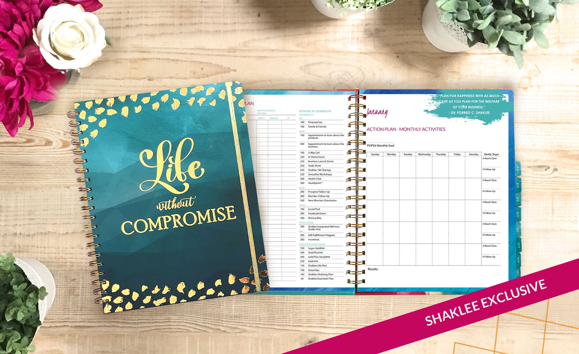 2019 Shaklee Monthly Planner