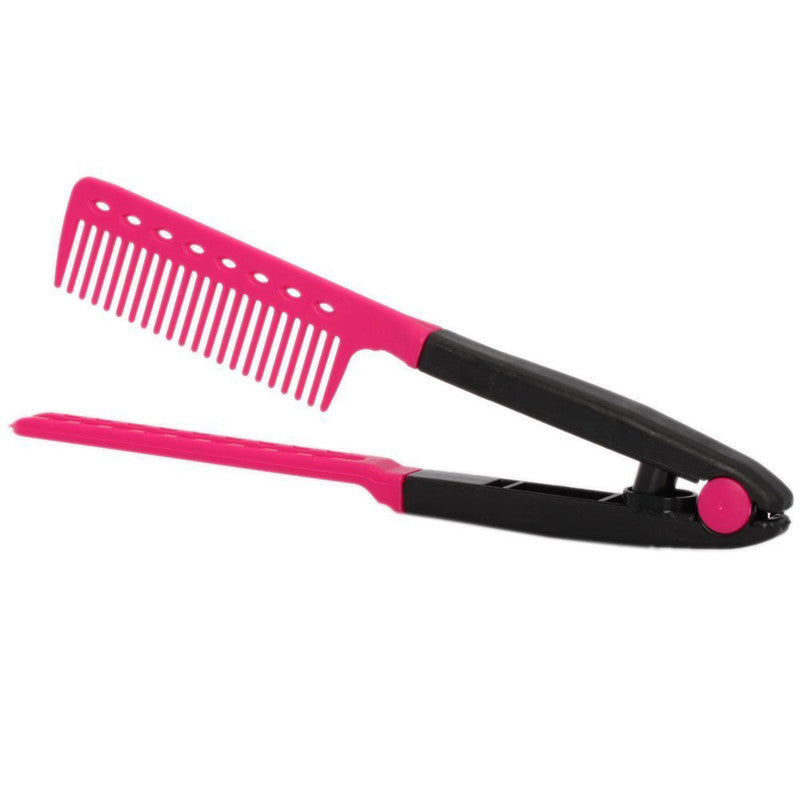 Hair Straightener Comb Hair Dress Styling V Shape Comb DIY Salon Hairdressing Tool