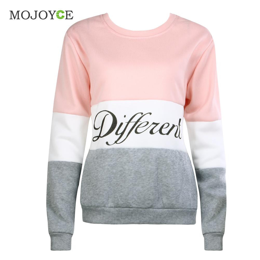 Casual Letters Printed Hoodies Sweatshirt Women Long Sleeve Hoodie Tee Tops Pink Pullover Jumper Swe