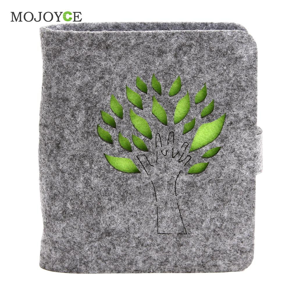 40 Slots Felt Wool Business Cards Bags Card Holders ID Credit Name Business Cards Pocket Pouch Conta