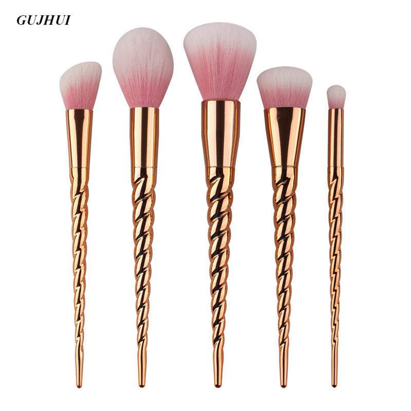 4pcs/5pcs/7pcs GUJHUI Rose gold makeup brushes professional Concealer hair brush Powder Foundation m