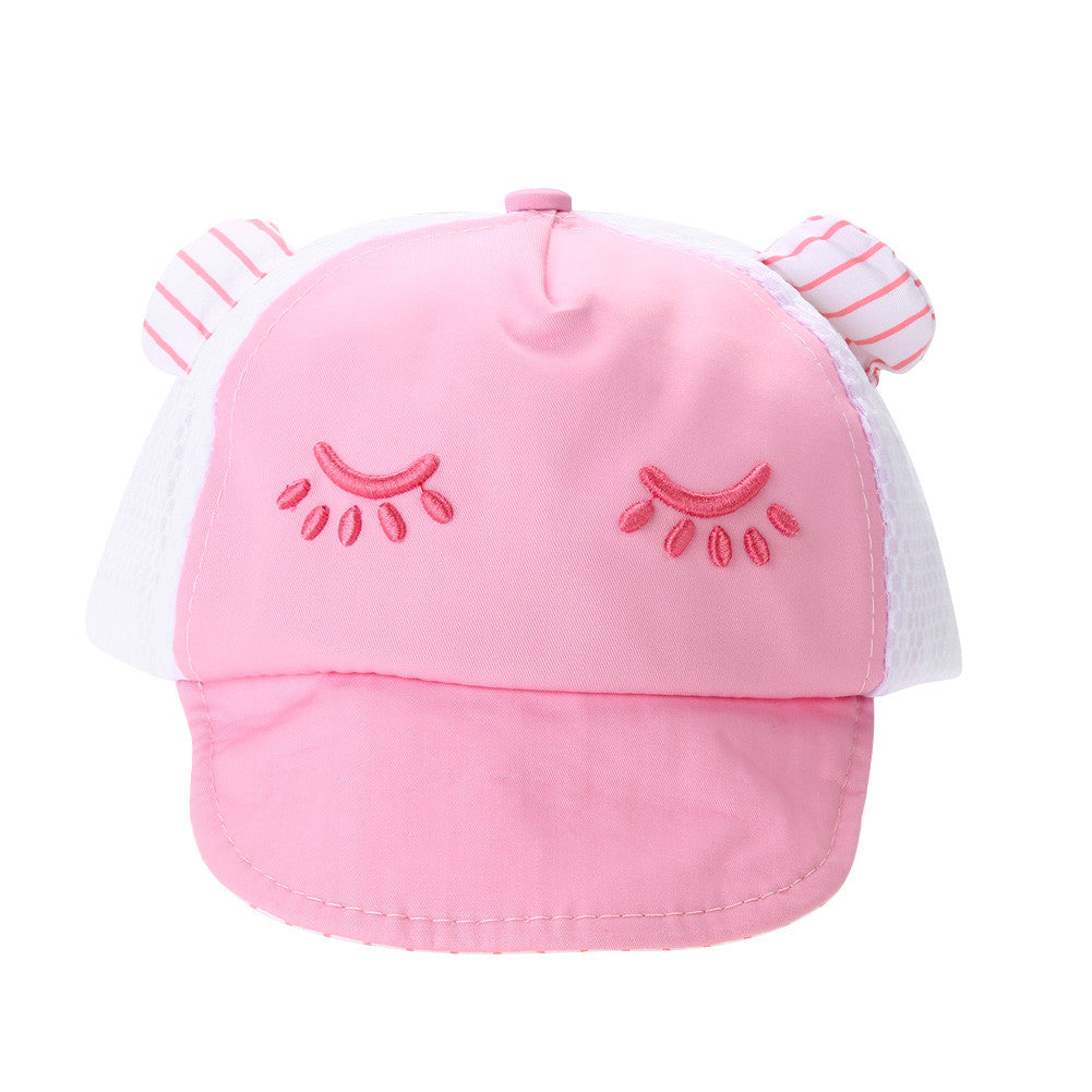 Baby Hat for Kids Boy Girl Baseball Cap Eyes Ear Style Infant Children Mesh Hats Toddler Sun Casquet