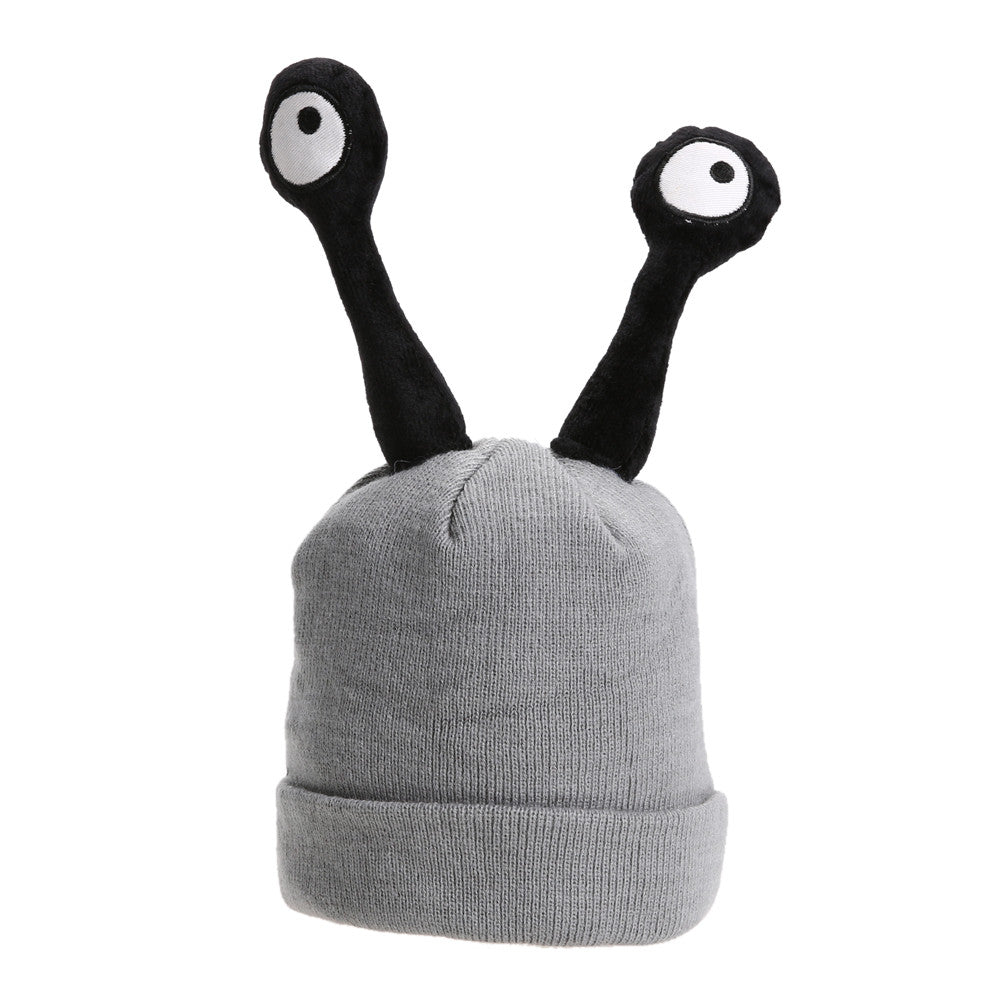 Baby Hat Cartoon Insect Kids Bonnet Warm Wool Knitted Cap Beanie Cute Eyes Baby Boys Girls Hat