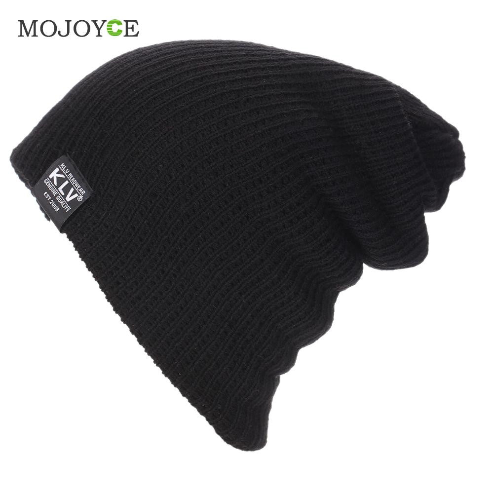 Fashion Men Slouch Slouchy Beanie Knit Skull Snowboard Cap Unisex Knitted Hats Soft Beanie Gorro Cap