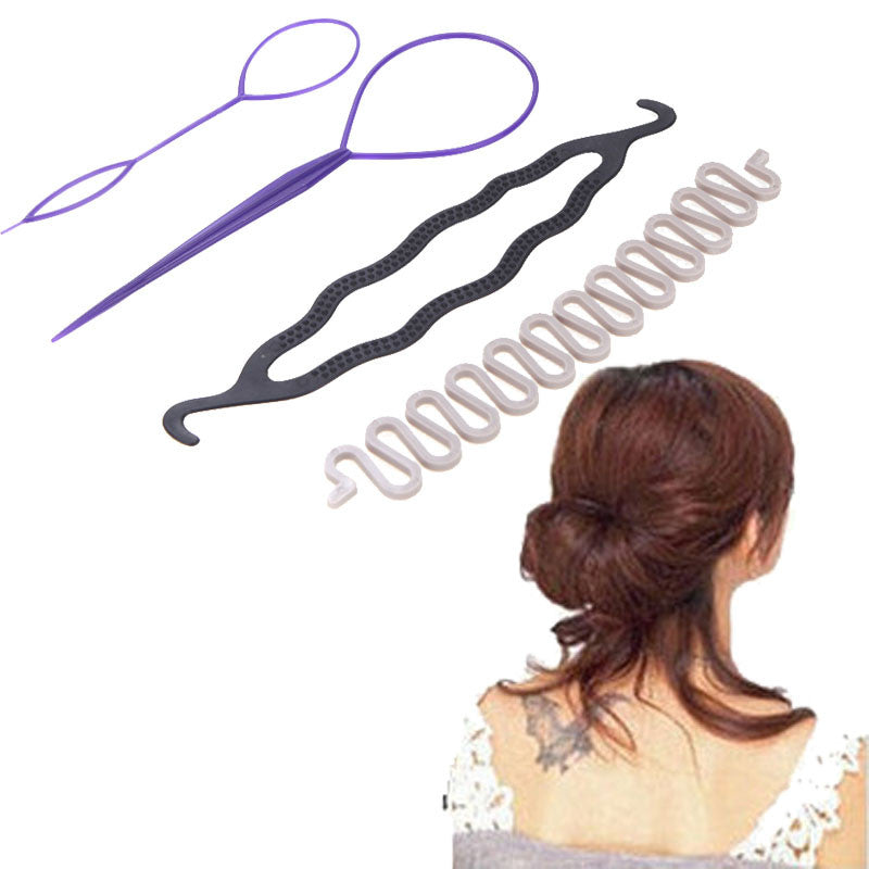 skranke Bore Horn 3 Kinds Magic Hair Styling Accessories Set Hair Pin Hair Bun Maker Hai – Yo  La La
