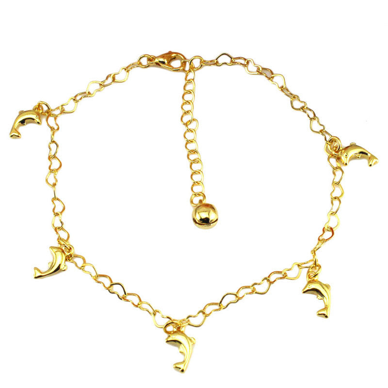 Dolphin Chaine Anklet Bracelet For Women Girl Gift pulseras tobi