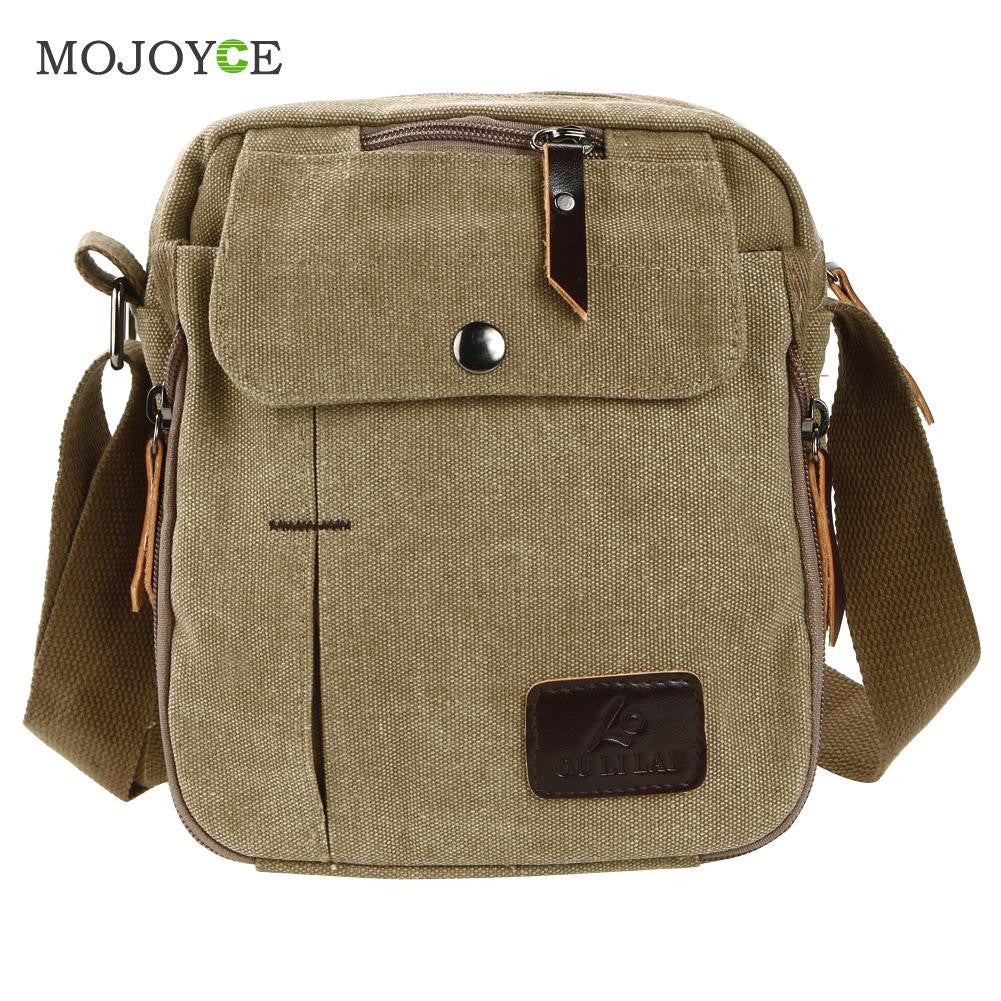 New Men Travel Bags Multifunction Leisure Men Canvas Messenger B