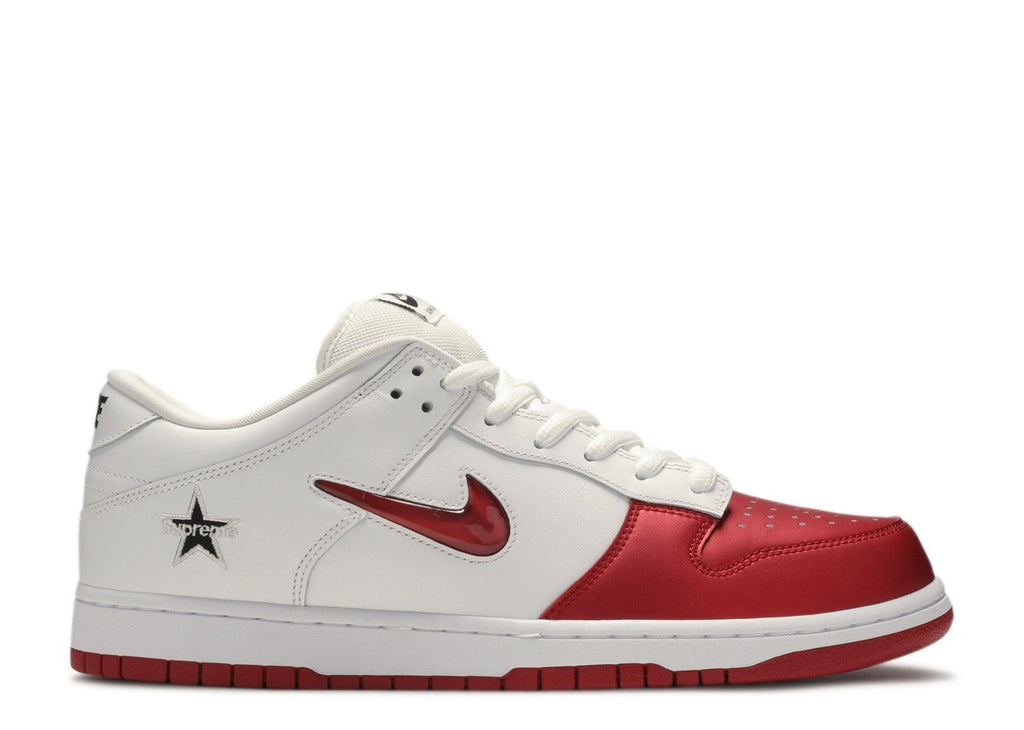 red and white nike sb