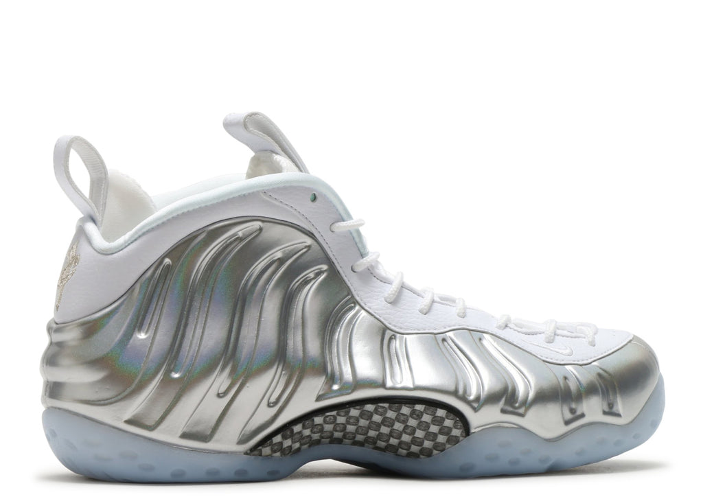 nike foamposite silver