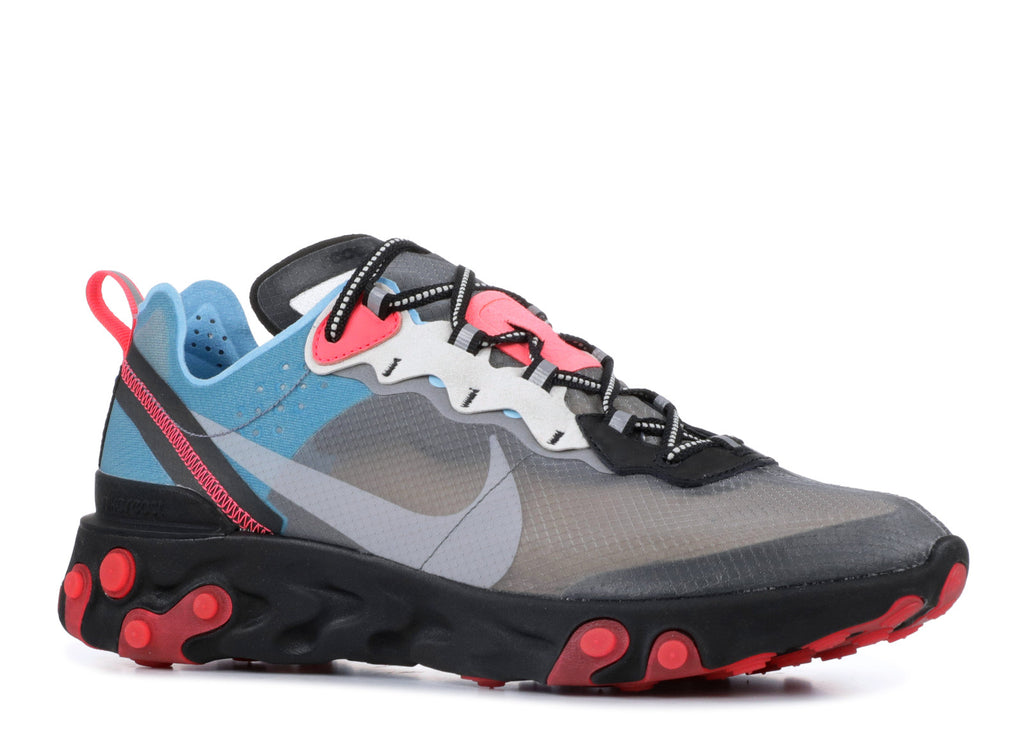 nike react element 87 solar red on feet