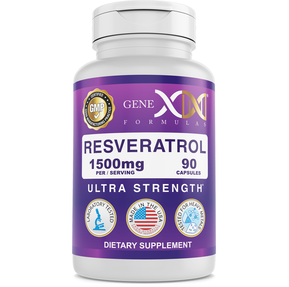 Trans-Resveratrol with BioPerine® 1500mg (90 Capsules) - Genex Formulas product image