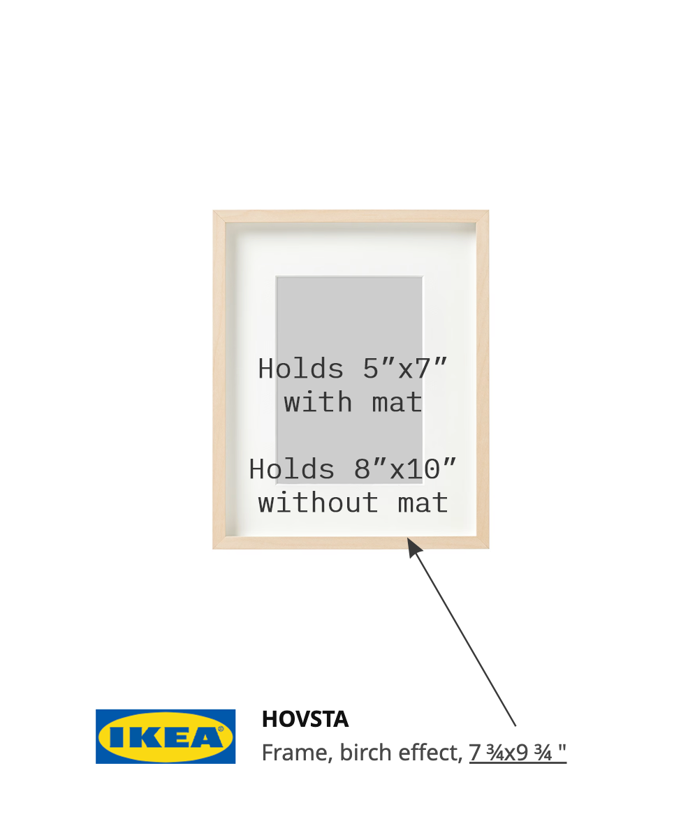 HOVSTA Frame, birch effect birch, 16 ¼x20 - IKEA