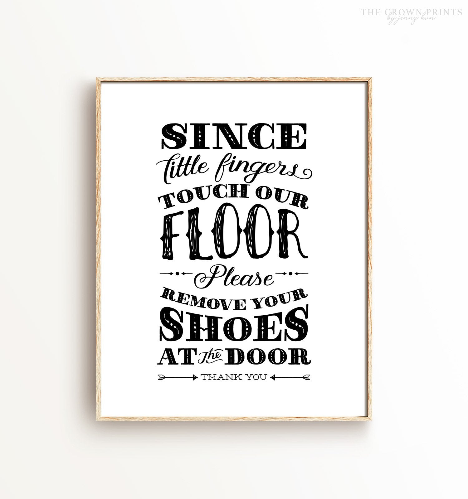 Since little fingers touch this floor Print