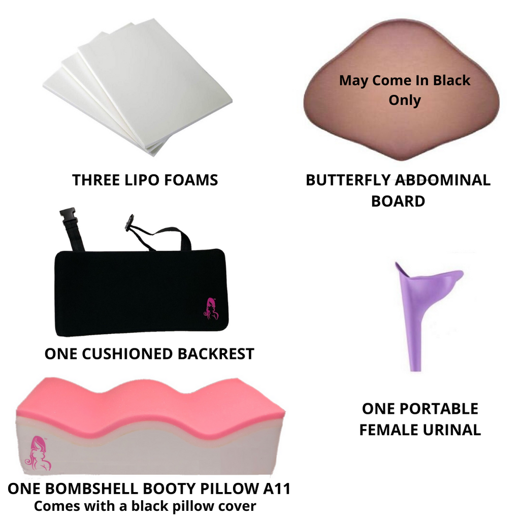 Butt Lift Post Op Essentials Kit - With The Simple (BBL) Sitting Pillo -  Bombshell Booty Pillow