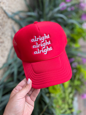 Alright Alright Alright Trucker Hat - Tucker Brown