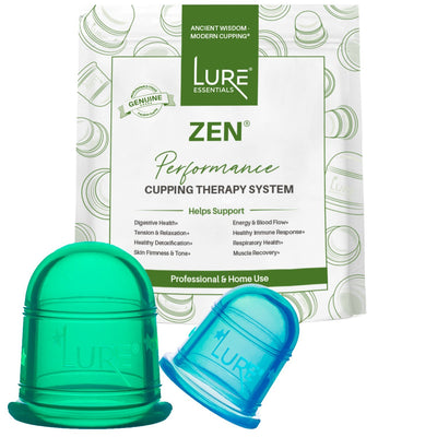 Zen Spa Anti Cellulite Cupping Kit 1 Small a Large, Lure Essentials
