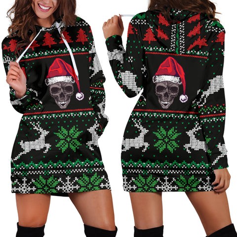 santa skull sweater