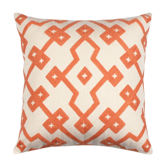 orange couch pillows