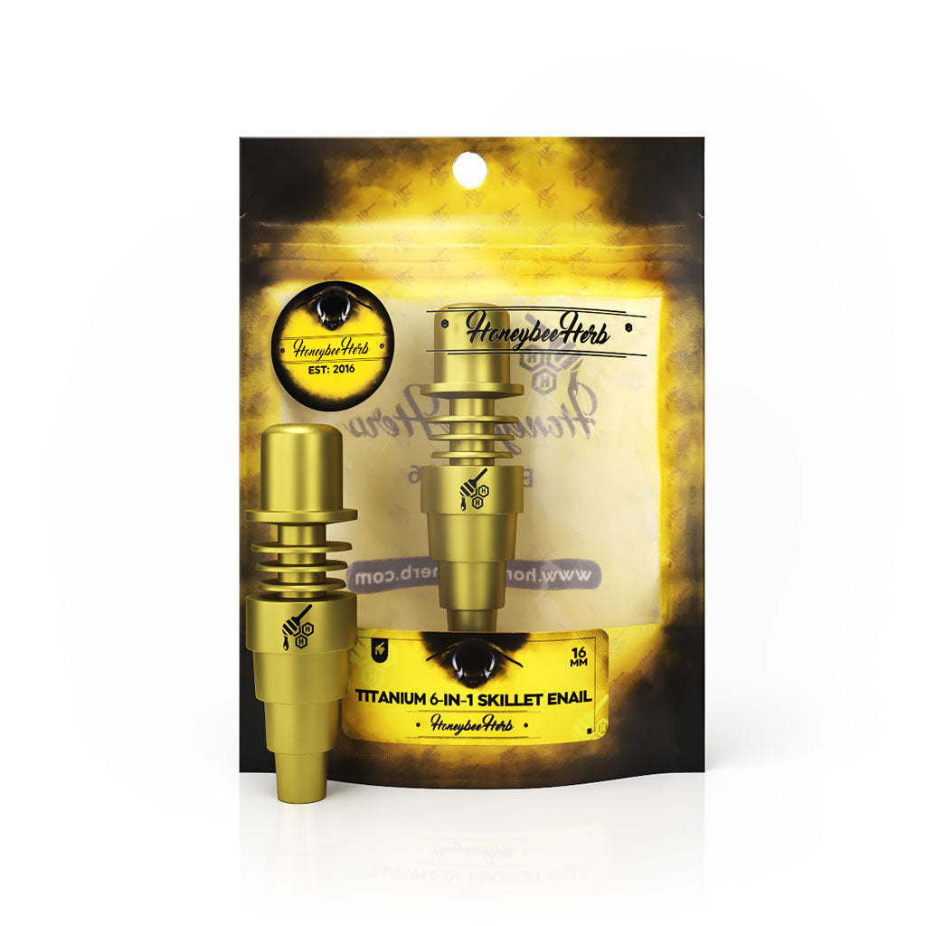 Titanium 6-in-1 Skillet Enail Dab Nail | Honeybee Herb