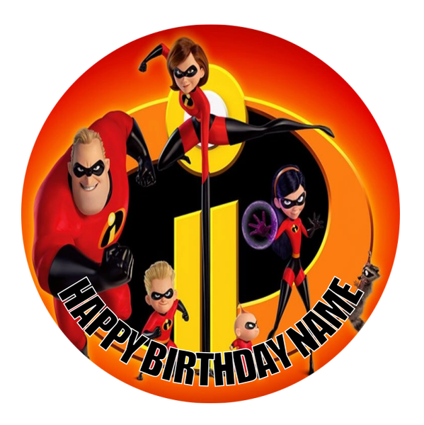 Incredibles Cake Topper 