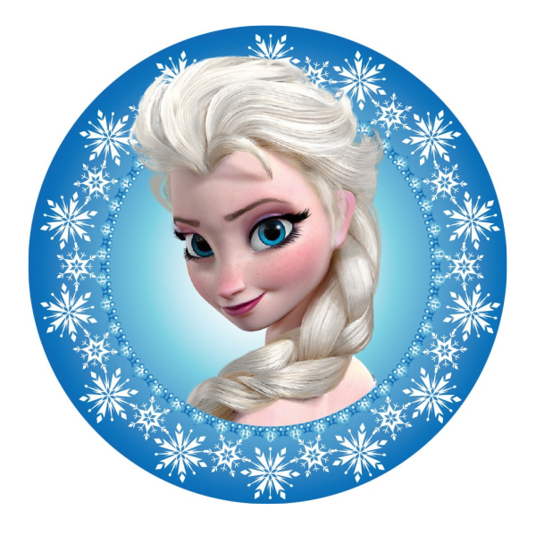 frozen edible cake topper viparty