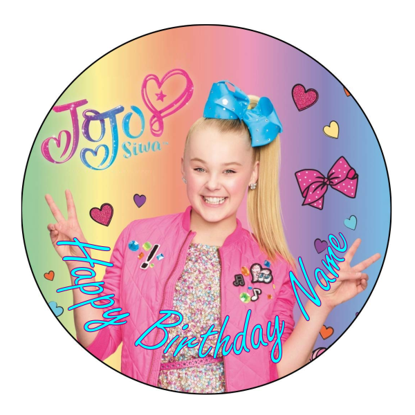 JoJo Siwa Edible Cake Topper – VIParty