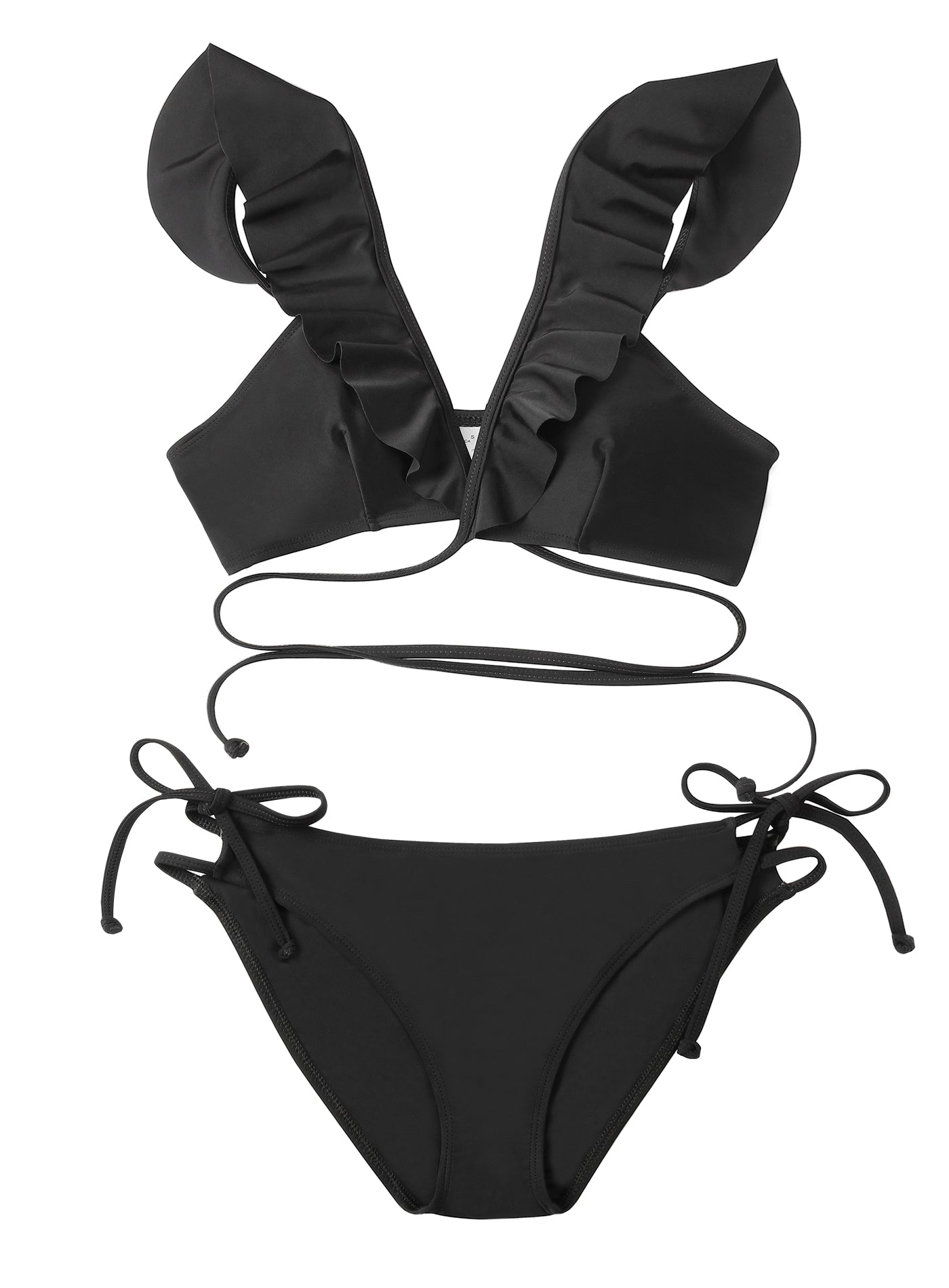 women's ruffle bathing suit