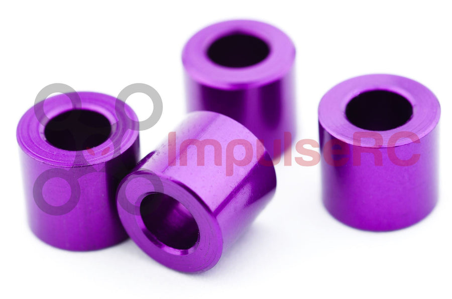 Aluminum M3 Spacer 3mm Black (4 Pack) ImpulseRC