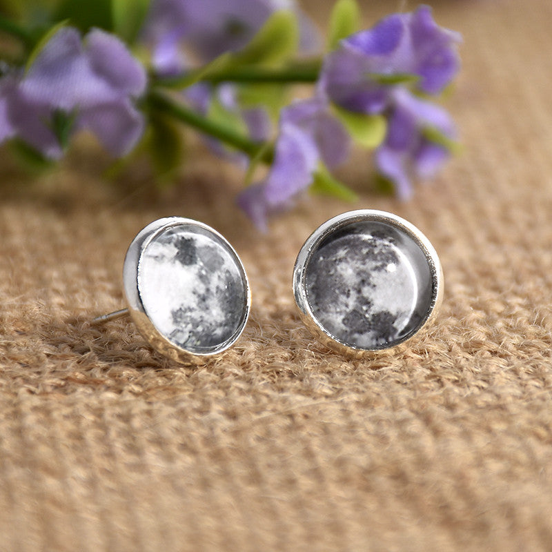 Full Moon Stud Earrings – KismetCollections