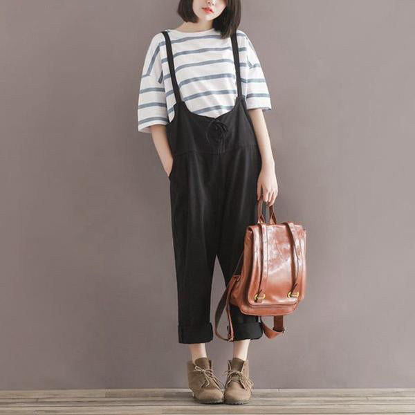 Casual Low Rise Overalls (2 Colors) - KismetCollections