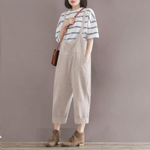 Casual Low Rise Overalls (2 Colors) - KismetCollections