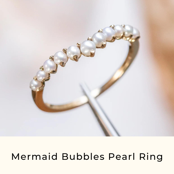 Mermaid Bubbles Pearl Ring