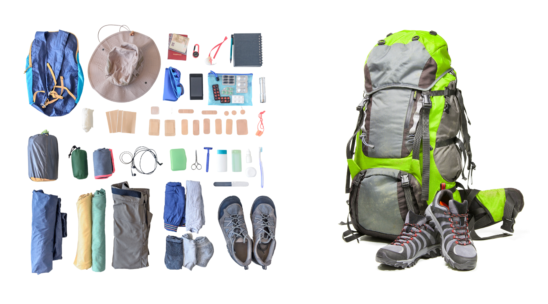 Hiking Pack and Essentials