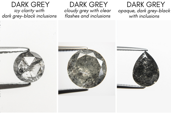 dark grey gradient salt and pepper diamonds