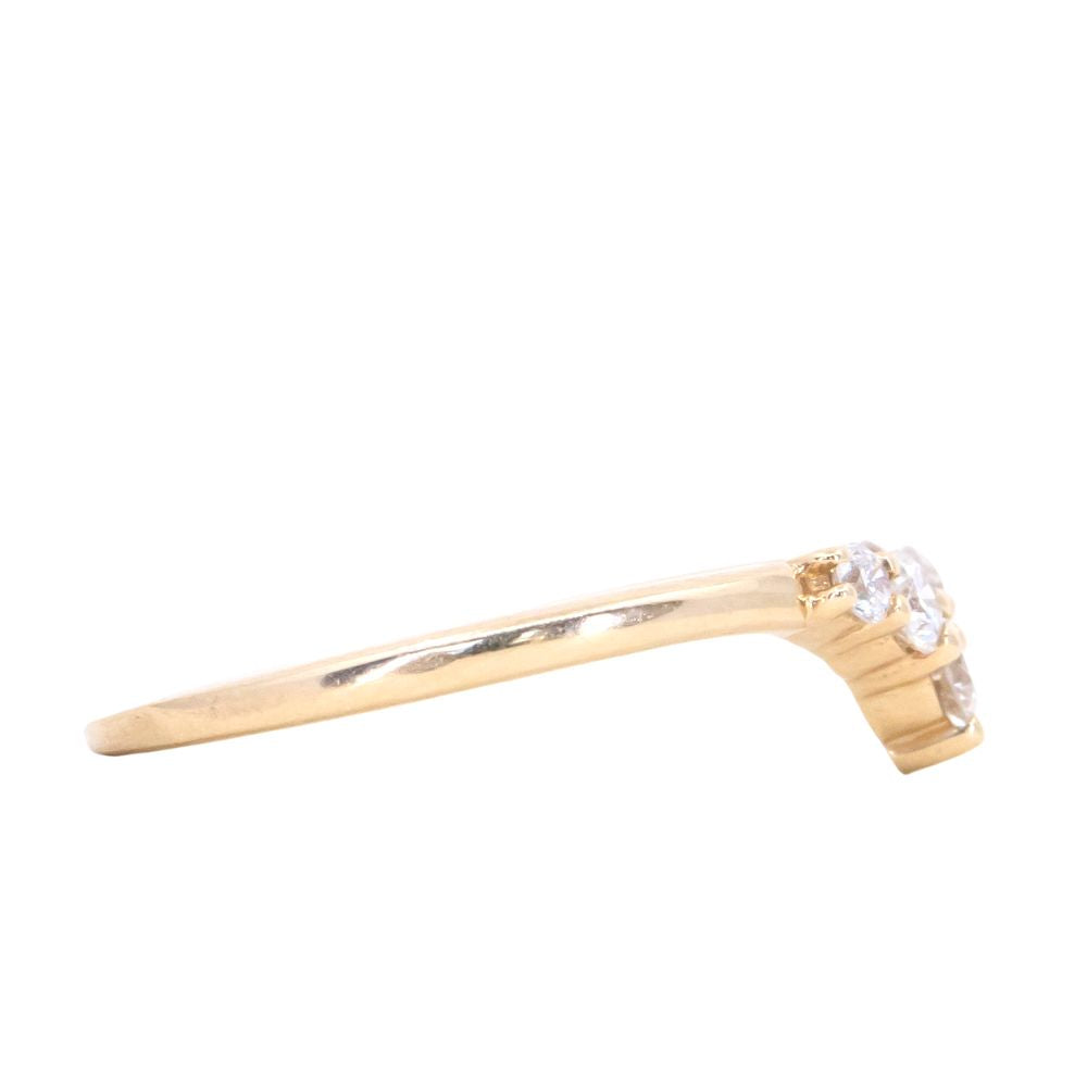 Petite Curved Tiara Diamond Band – Anueva Jewelry