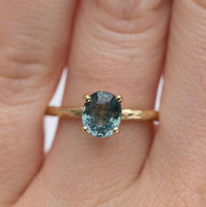 Light Blue Sapphire Engagement Ring 