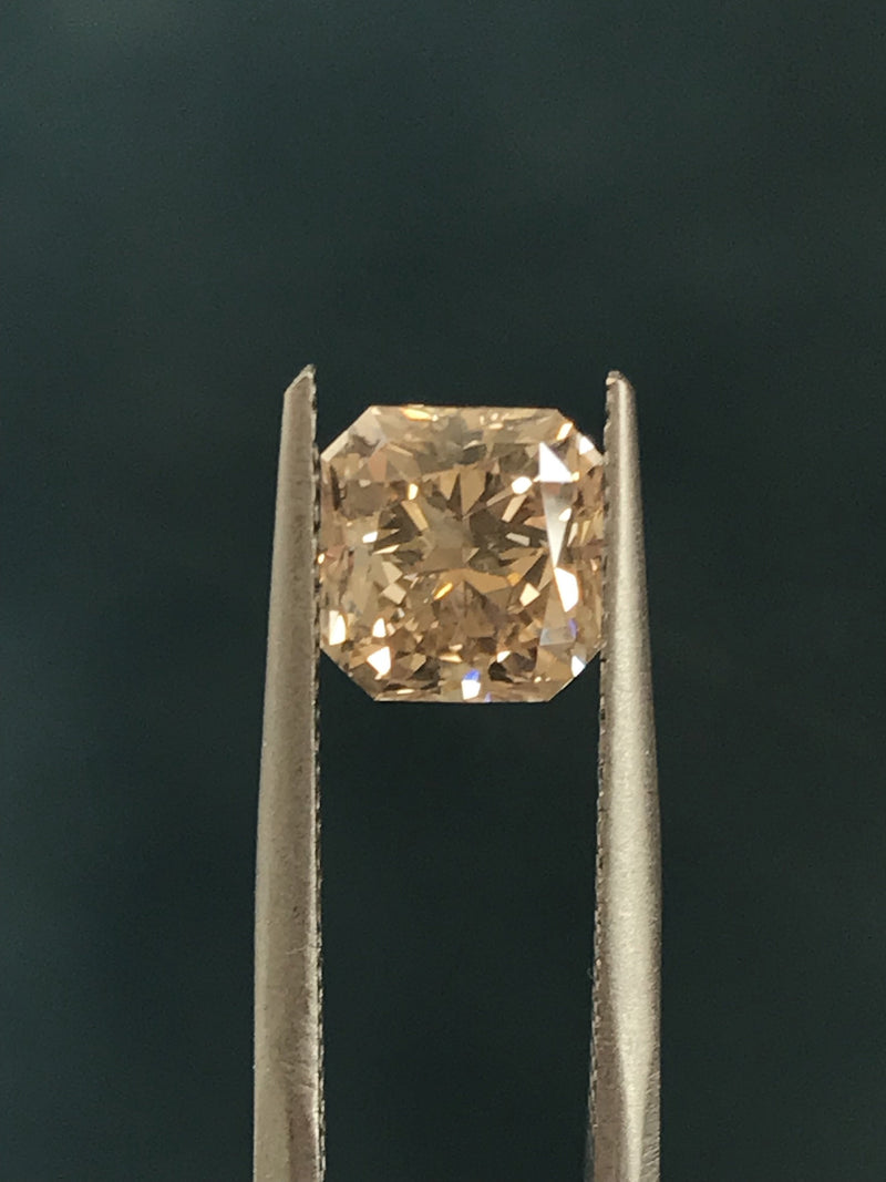 Custom Order- 1.4ct Peruzzi Cut Champagne Diamond for Engagement Ring