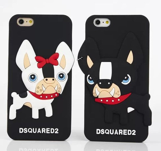 picknick verkiezing Beter Cartoon Dog Dsquared Silicone Rubber Cover Case – Sweet Couple