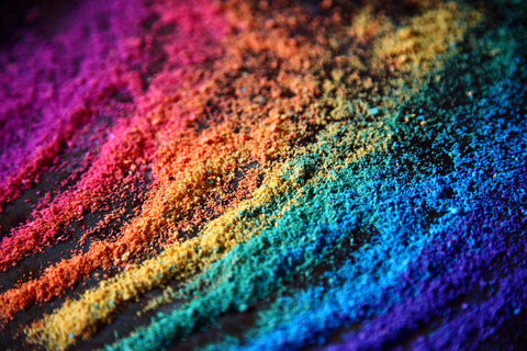 Colour powder granules