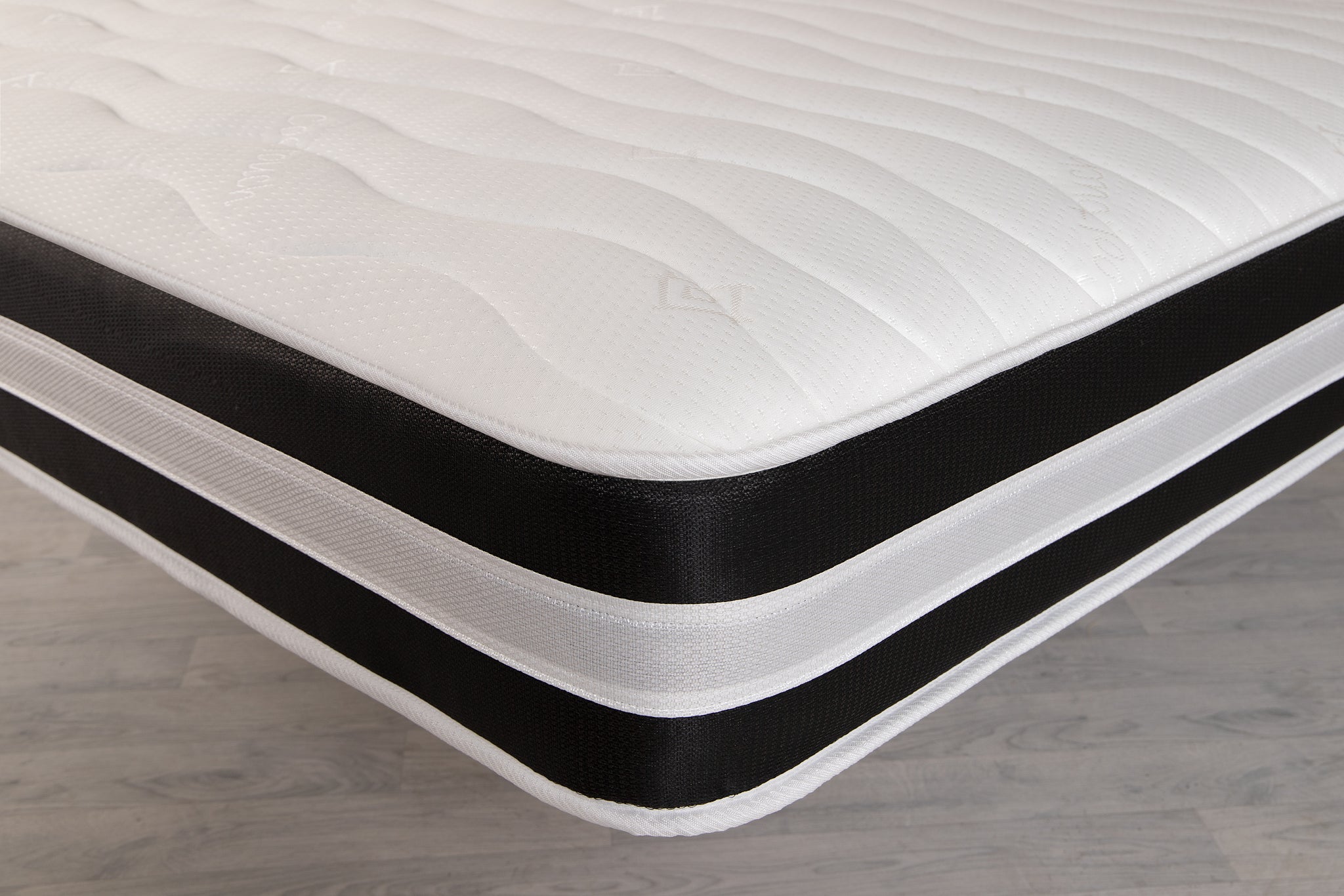 black and white memory foam mattress