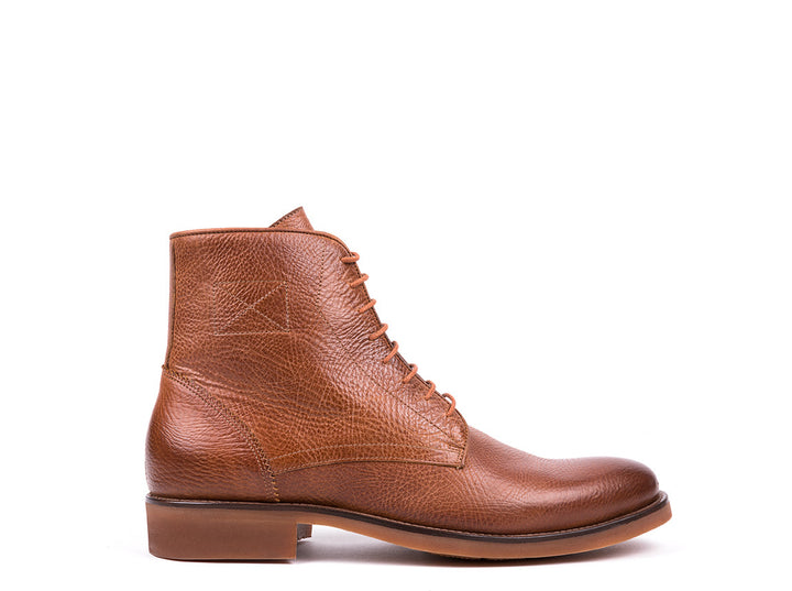 Lace Up Boots // Camel Leather – Berlot 
